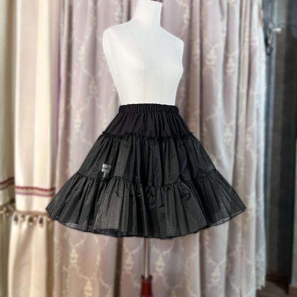 kuroobi】遮熱パニエabilletage仕様(黒/43cm丈)KO000-ab-43BK