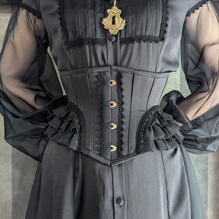 size3 即納可能】Dorothy ミニショートコルセット（ブラック