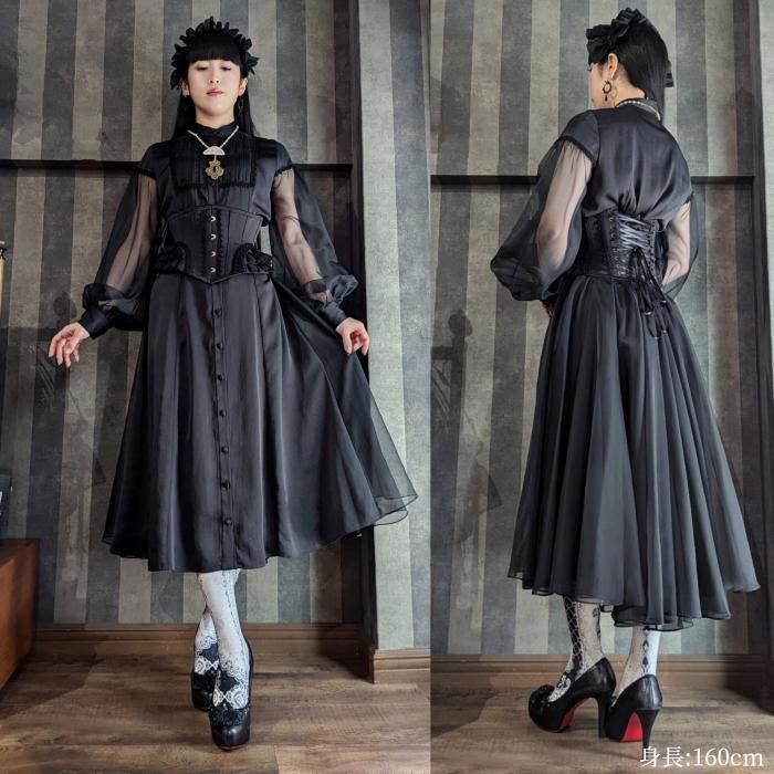 Acne ブラック ミニワンピース コルセット y2k size3 即納可能】Dorothy ミニショートコルセット（ブラック