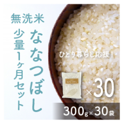無洗米使い切り1ヶ月セットななつぼし【送料込】