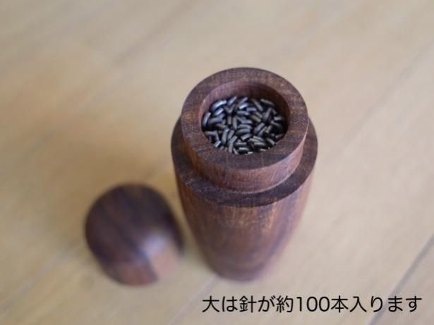 ニードルケース 針収納ケース 針筒【アンティーク】木製 (541
