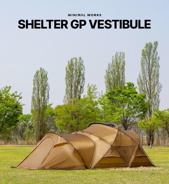 ミニマルワークス　SHELTER GP シェルターG P用　ベスティビュール MINIMAL WORKS ミニマルワークス SHELTER GP VESTIBULE TPU DOOR