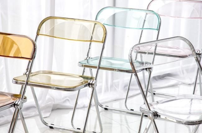 韓国インテリア】Vega plia chair おしゃれ透明チェア