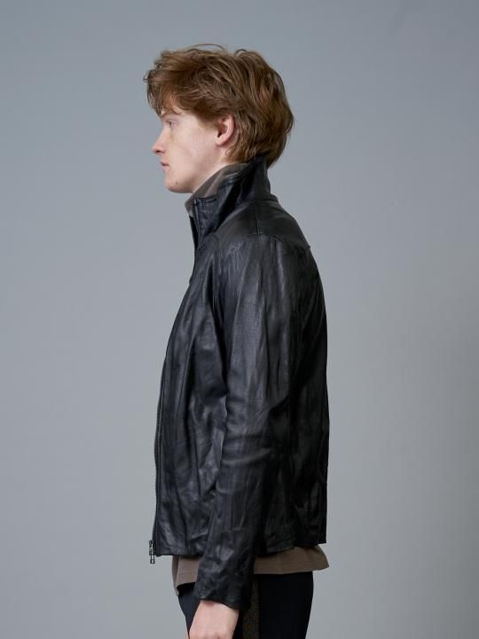 TROVE / SOLUMN LEATHER BLOUSON / BLACK photo