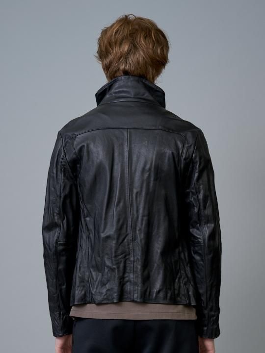 TROVE / SOLUMN LEATHER BLOUSON / BLACK photo