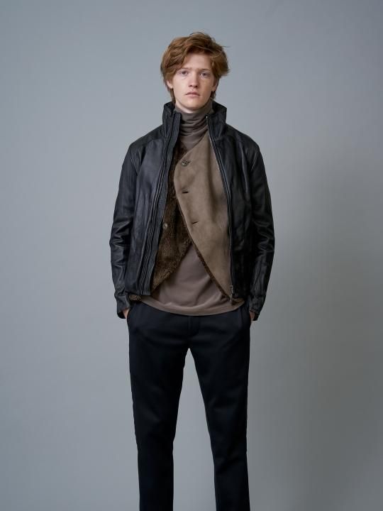 TROVE / SOLUMN LEATHER BLOUSON / BLACK photo