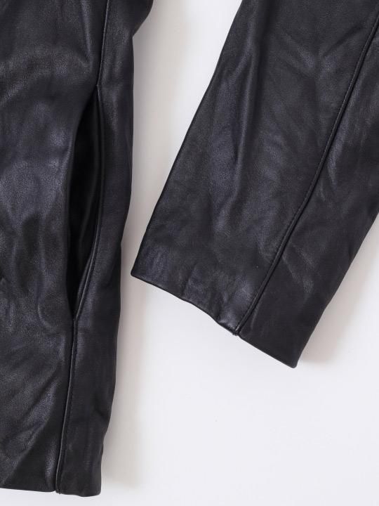 TROVE / SOLUMN LEATHER BLOUSON / BLACK photo