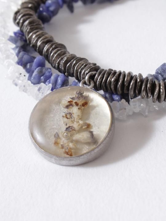 TROVE / DRY FLOWER NECKLACE / SALVIA photo