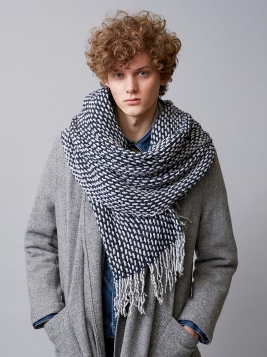 TROVE / MIX BLANKET / GRAY NAVY photo