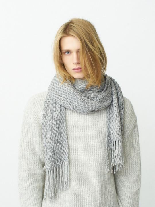 TROVE / MIX LONG MUFFLER / MIX GRAY photo