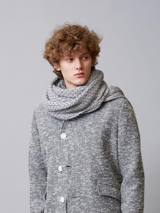 TROVE / MIX LONG MUFFLER / MIX GRAY photo