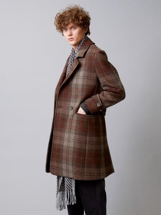 TROVE / MIX LONG MUFFLER / GRAY BROWN photo