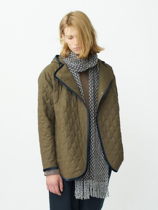 TROVE / MIX LONG MUFFLER / GRAY BROWN photo
