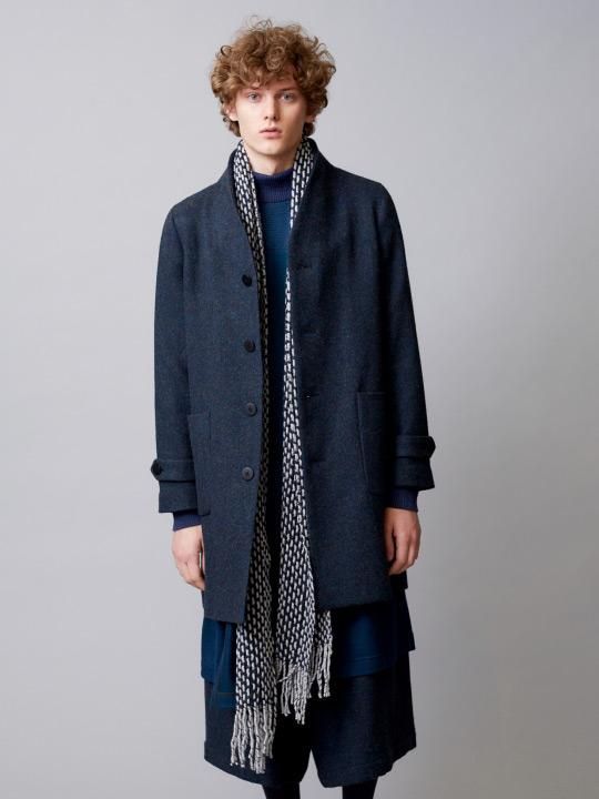 TROVE / MIX LONG MUFFLER / GRAY NAVY photo