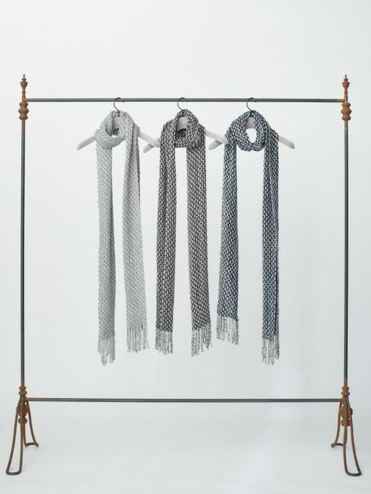 TROVE / MIX LONG MUFFLER / GRAY NAVY photo
