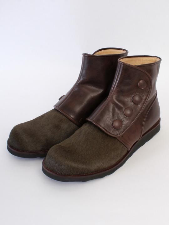 TROVE / POROMIES BOOTS ( COW FUR ) / MOSS GREEN photo