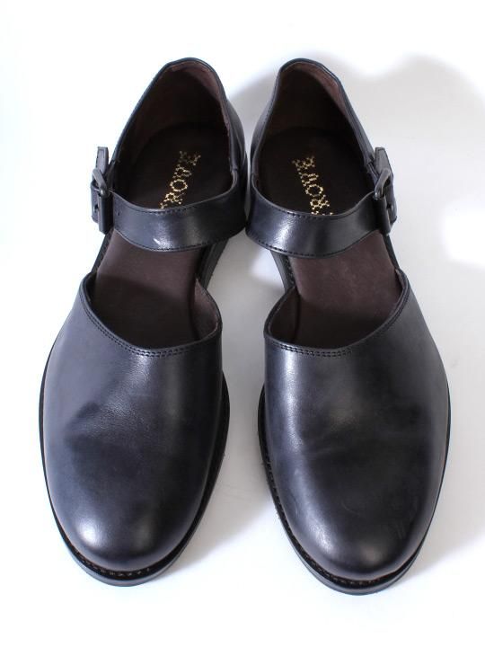 TROVE / LEAF LEATHER SHOES / BLACK photo