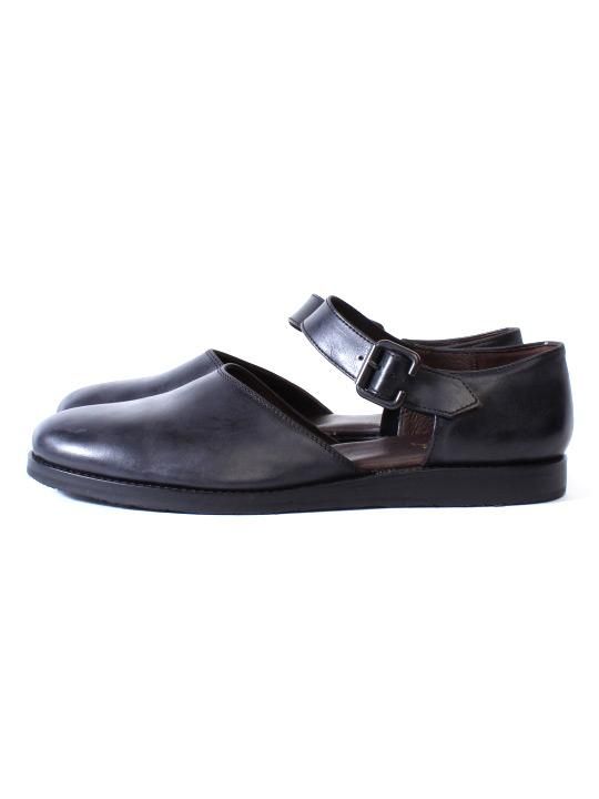 TROVE / LEAF LEATHER SHOES / BLACK photo