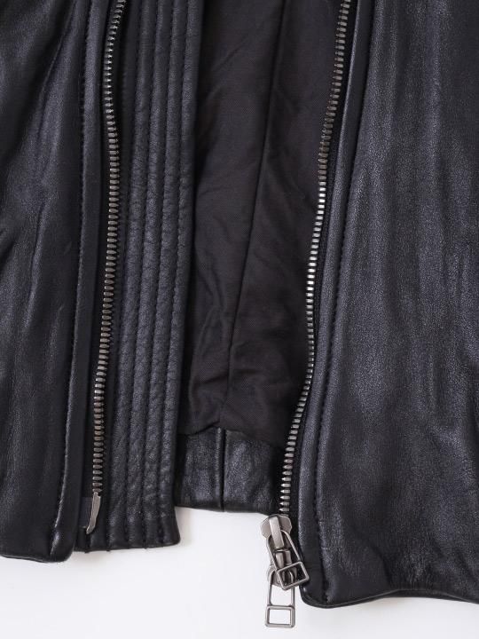 【予約商品】TROVE / SOLUMN LEATHER BLOUSON / BLACK photo