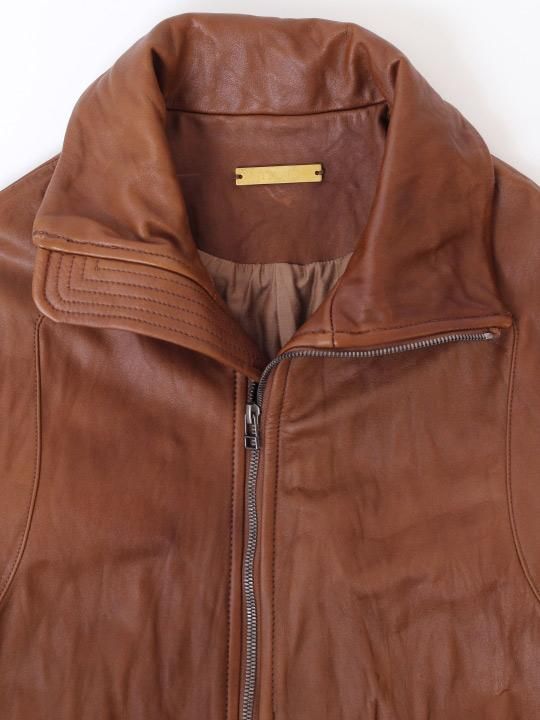 【予約商品】TROVE / SOLUMN LEATHER BLOUSON / CAMEL photo