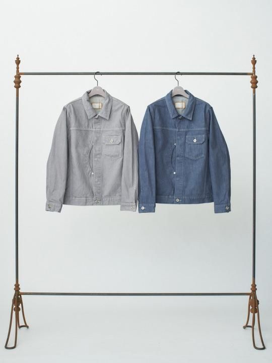 TROVE / TIDY BLOUSON ( ONE WASH ) / GRAY photo