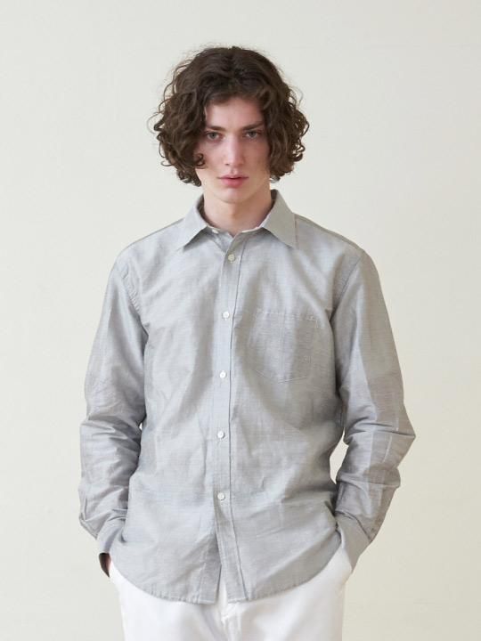 A.TAKA / STRIPE SHIRT / GRAY photo