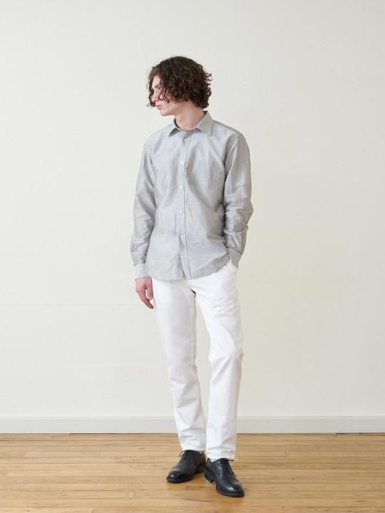 A.TAKA / STRIPE SHIRT / GRAY photo
