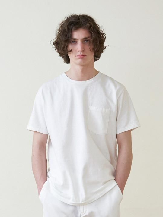A.TAKA / POCKET TEE / WHITE photo