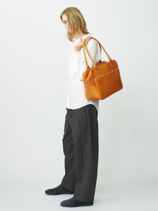 【受注生産】BRITANNIA LEATHERS / BOSTON BAG / CAMEL photo