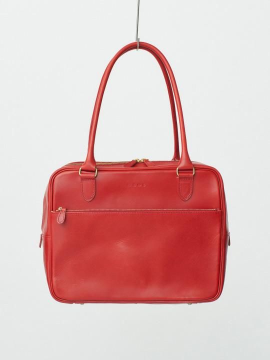 【受注生産】BRITANNIA LEATHERS / BOSTON BAG / RED photo