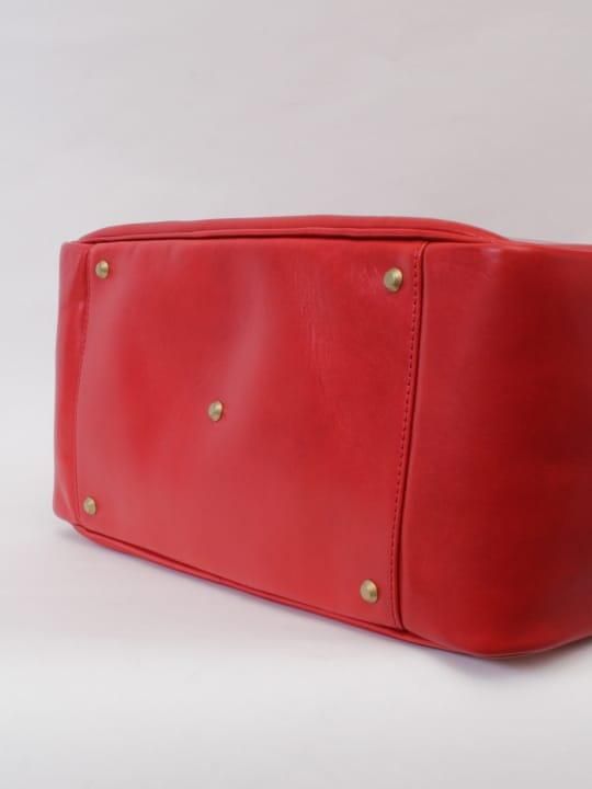 【受注生産】BRITANNIA LEATHERS / BOSTON BAG / RED photo