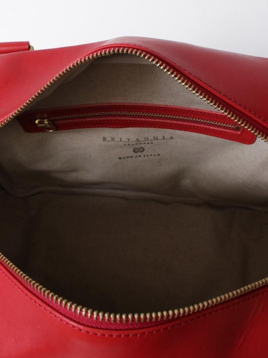 【受注生産】BRITANNIA LEATHERS / BOSTON BAG / RED photo