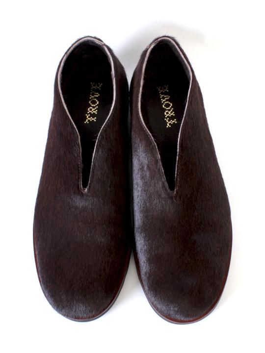 TROVE / COWFUR BOOTS / BROWN photo