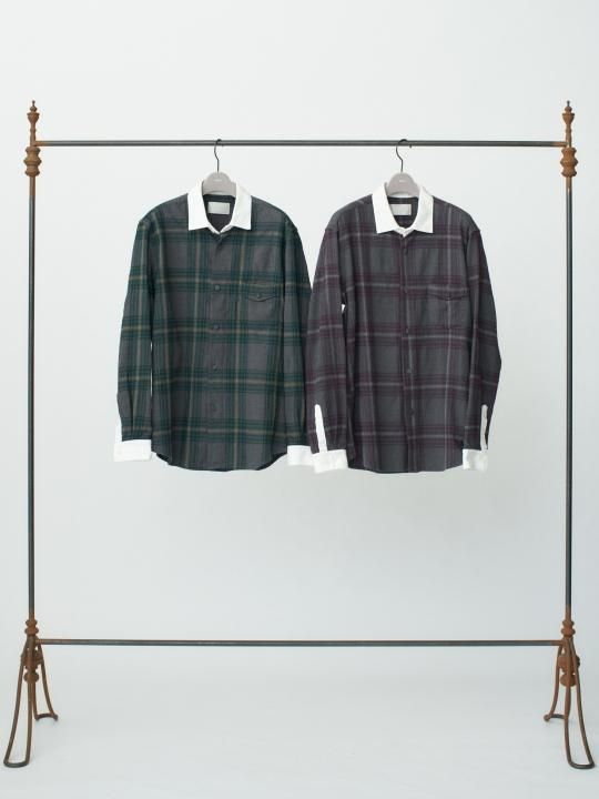 TROVE / LAKESIDE CLERIC SHIRT / GRAY PURPLE photo