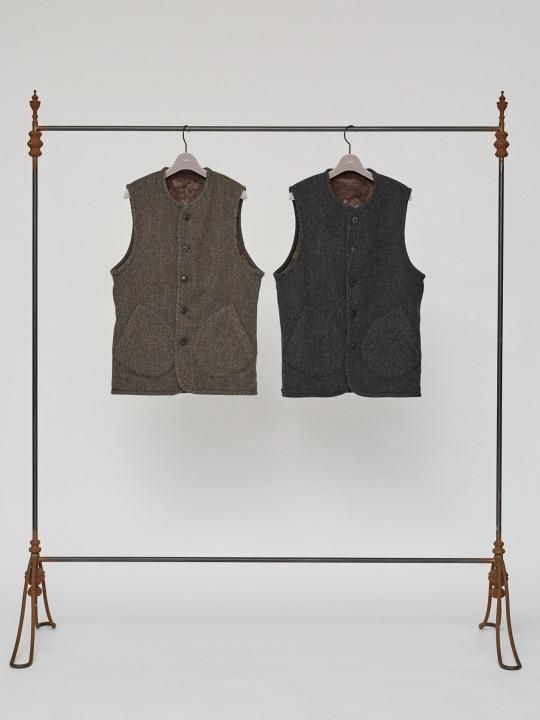 TROVE / KISSA VEST / MIX CHARCOAL photo