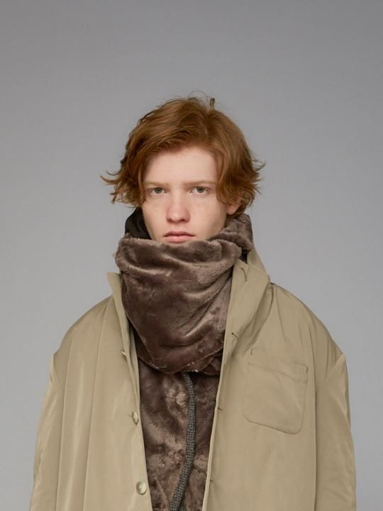 【予約商品】TROVE / POROMIES LOOP MUFFLER / DARK BROWN photo