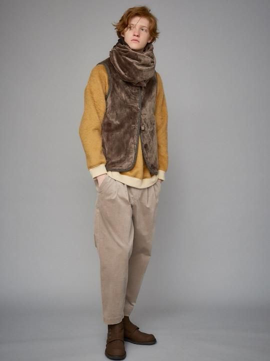 【予約商品】TROVE / POROMIES LOOP MUFFLER / DARK BROWN photo