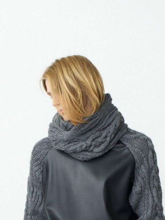 【予約商品】TROVE / KASI KNIT LOOP MUFFLER / GRAY photo