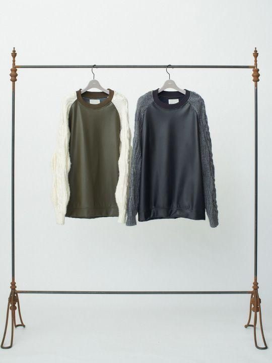 【予約商品】TROVE / KASI KNIT CREW NECK / KHAKI CREAM photo
