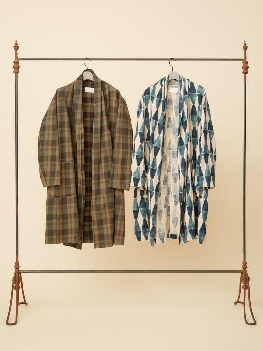 TROVE / KANGAS GOWN ( PATTERNED ) / BEIGE CHECK photo