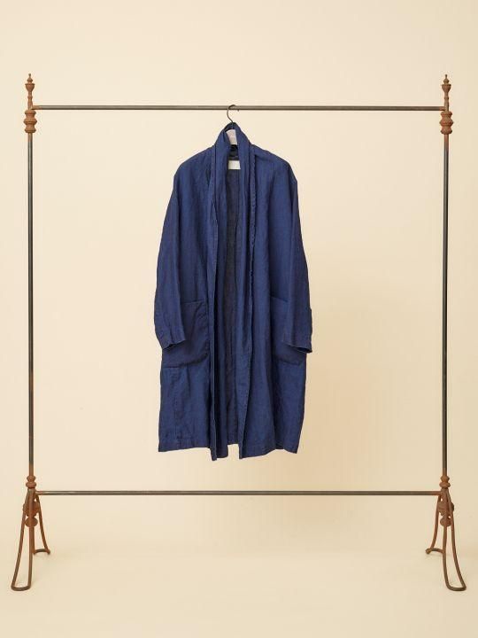 TROVE / KANGAS GOWN ( LINEN ) / INDIGO photo