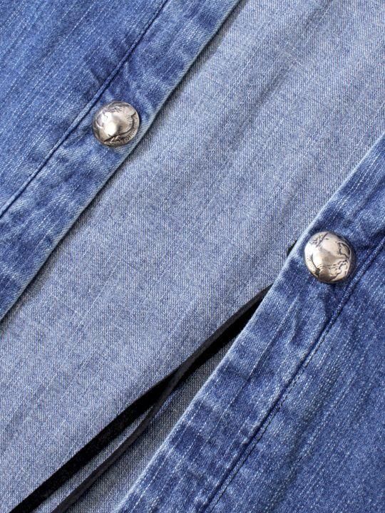 TROVE / DENIM GOWN COAT ( BIGJHON x SURT x TROVE ) / INDIGO photo