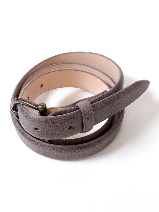 TROVE / SULKA LEATHER BELT / GRAY photo
