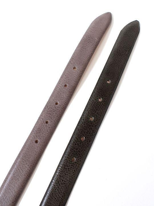 TROVE / SULKA LEATHER BELT / GRAY photo