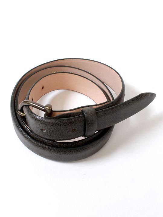 TROVE / SULKA LEATHER BELT / KHAKI photo