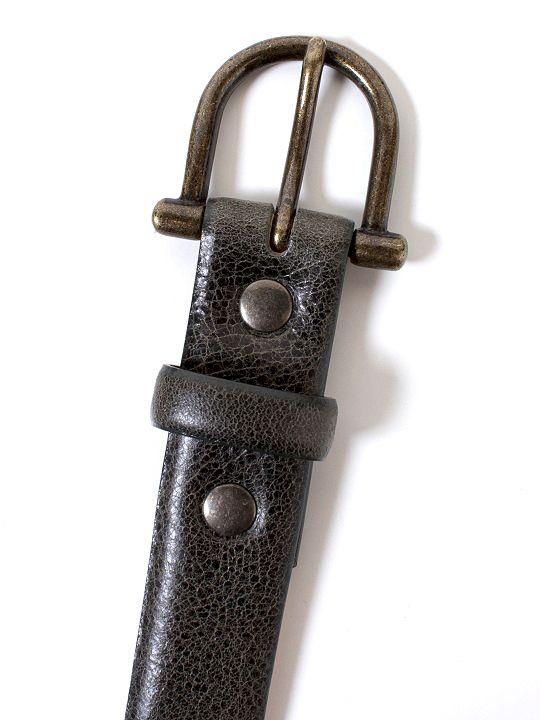TROVE / SULKA LEATHER BELT / KHAKI photo