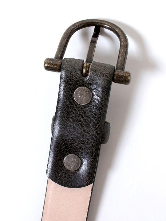 TROVE / SULKA LEATHER BELT / KHAKI photo