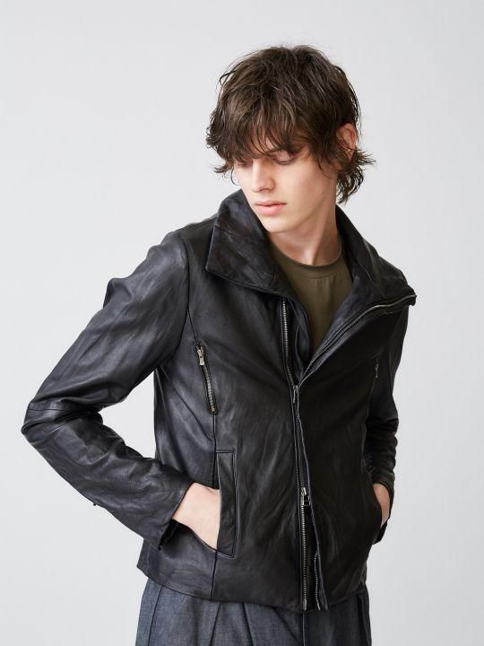 【予約商品】TROVE / SOLUMN LEATHER BLOUSON TYPE-2 / BLACK photo