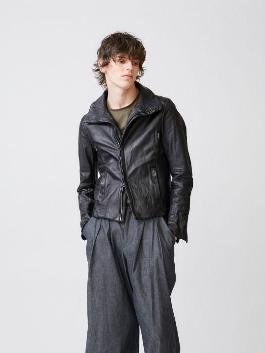 【予約商品】TROVE / SOLUMN LEATHER BLOUSON TYPE-2 / BLACK photo
