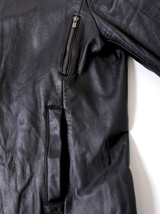 【予約商品】TROVE / SOLUMN LEATHER BLOUSON TYPE-2 / BLACK photo
